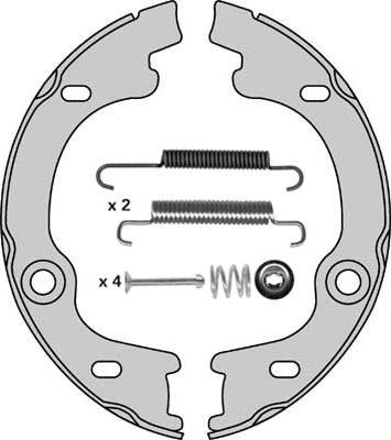 MGA M923R - Комплект гальм, ручник, парковка autocars.com.ua