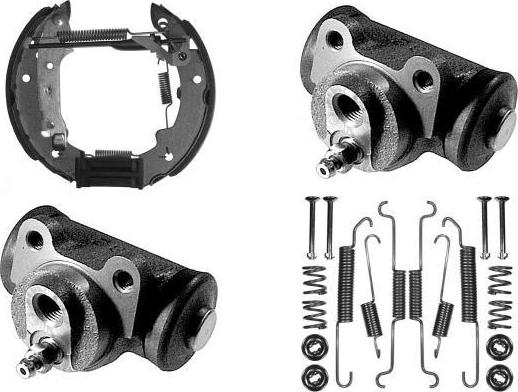 MGA PM515908 - Комплект тормозных колодок, барабанные autodnr.net