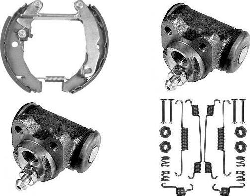 MGA PM626412 - Комплект гальм, барабанний механізм autocars.com.ua