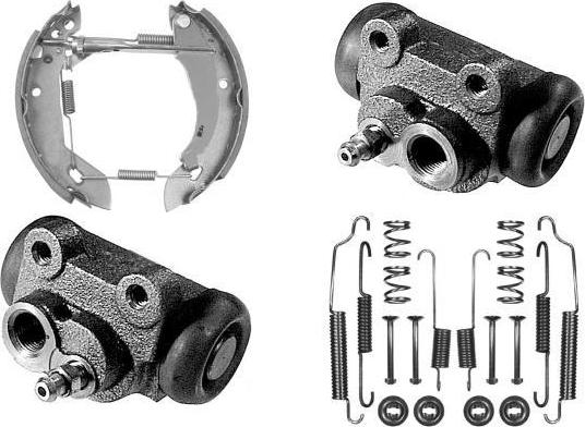 MGA PM627927 - Комплект тормозных колодок, барабанные autodnr.net