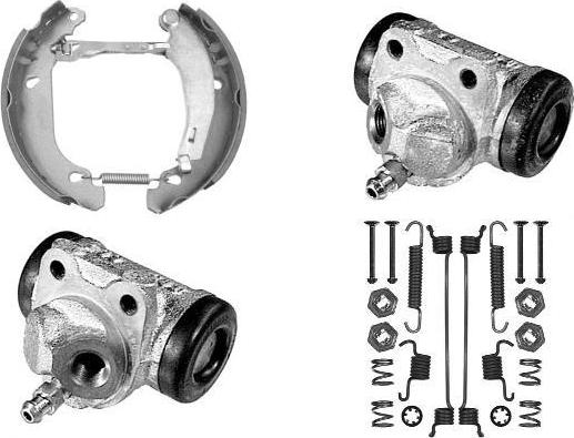 MGA PM631609 - Комплект гальм, барабанний механізм autocars.com.ua