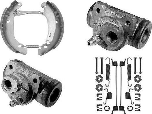 MGA PM631669 - Комплект гальм, барабанний механізм autocars.com.ua