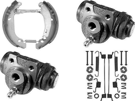 MGA PM631929 - Комплект гальм, барабанний механізм autocars.com.ua