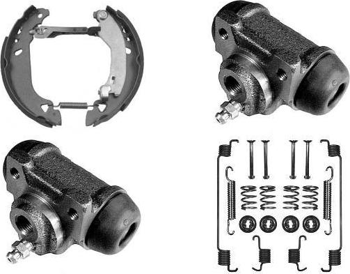 MGA PM636121 - Комплект гальм, барабанний механізм autocars.com.ua