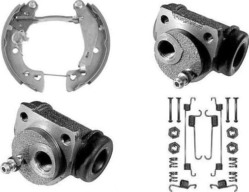 MGA PM640921 - Комплект гальм, барабанний механізм autocars.com.ua