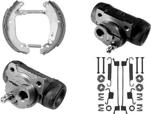 MGA PM672925 - Комплект гальм, барабанний механізм autocars.com.ua