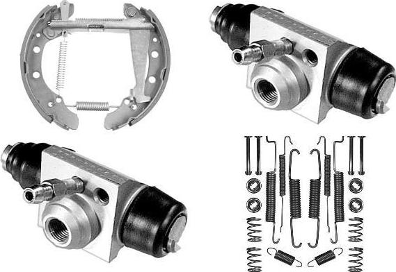 MGA PM717572 - Комплект тормозных колодок, барабанные autodnr.net