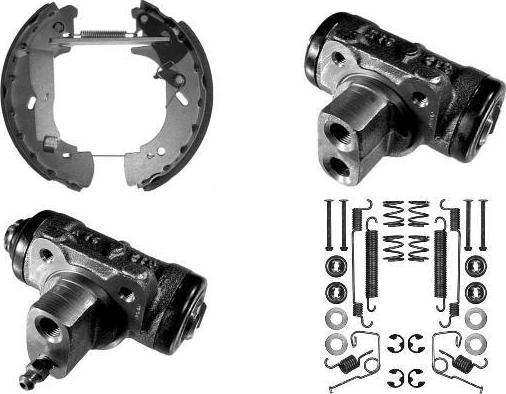 MGA PM724688 - Комплект гальм, барабанний механізм autocars.com.ua