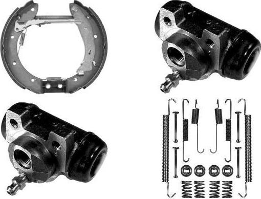 MGA PM749788 - Комплект гальм, барабанний механізм autocars.com.ua