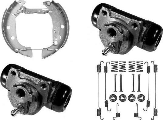 MGA PM755790 - Комплект гальм, барабанний механізм autocars.com.ua