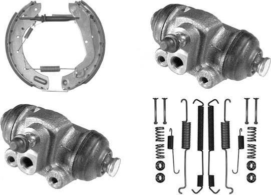 MGA PM762497 - Комплект гальм, барабанний механізм autocars.com.ua