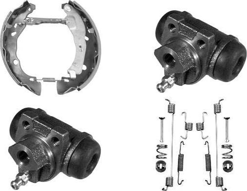 MGA PM818689 - Комплект тормозных колодок, барабанные autodnr.net