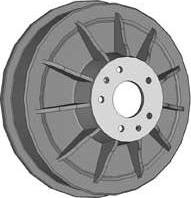 MGA T7605 - Гальмівний барабан autocars.com.ua