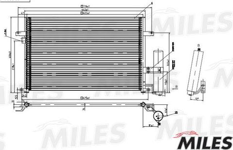 Miles ACCB004 - Конденсатор, кондиціонер autocars.com.ua