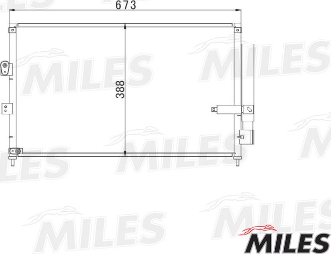 Miles ACCB046 - Конденсатор кондиционера avtokuzovplus.com.ua