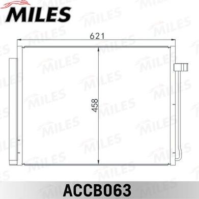 Miles ACCB063 - Конденсатор кондиционера avtokuzovplus.com.ua