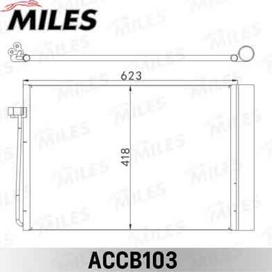 Miles ACCB103 - Конденсатор, кондиціонер autocars.com.ua