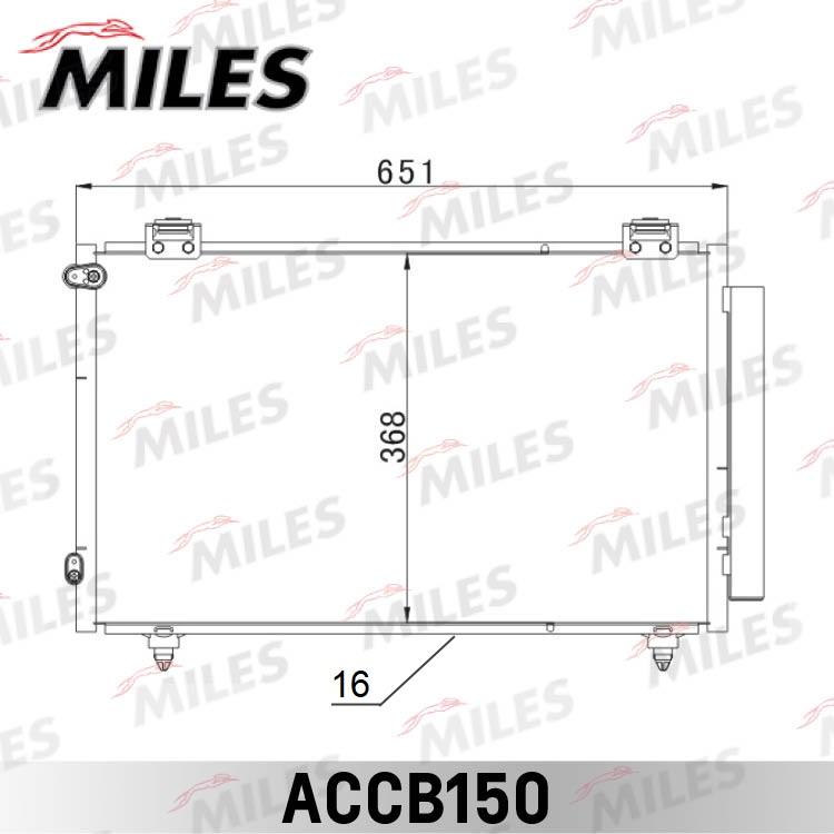 Miles ACCB150 - Конденсатор, кондиціонер autocars.com.ua