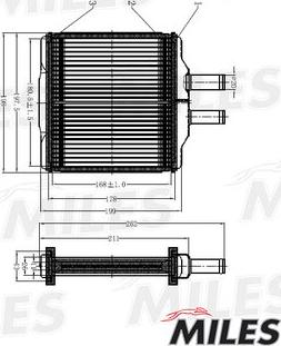 Miles ACHB004 - Теплообменник, отопление салона avtokuzovplus.com.ua