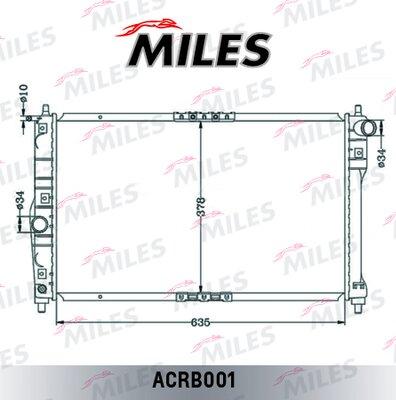 Miles ACRB001 - Радіатор, охолодження двигуна autocars.com.ua