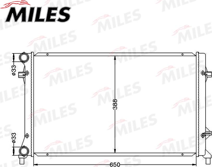 Miles ACRB017 - Радиатор, охлаждение двигателя avtokuzovplus.com.ua