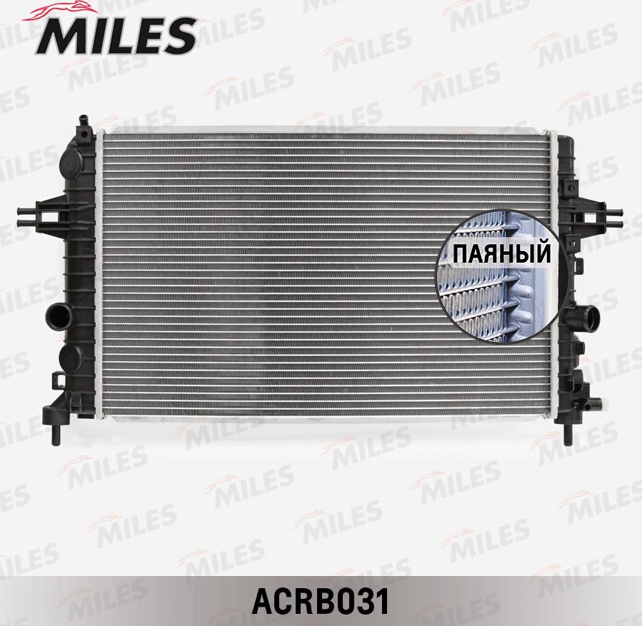 Miles ACRB031 - Радіатор, охолодження двигуна autocars.com.ua