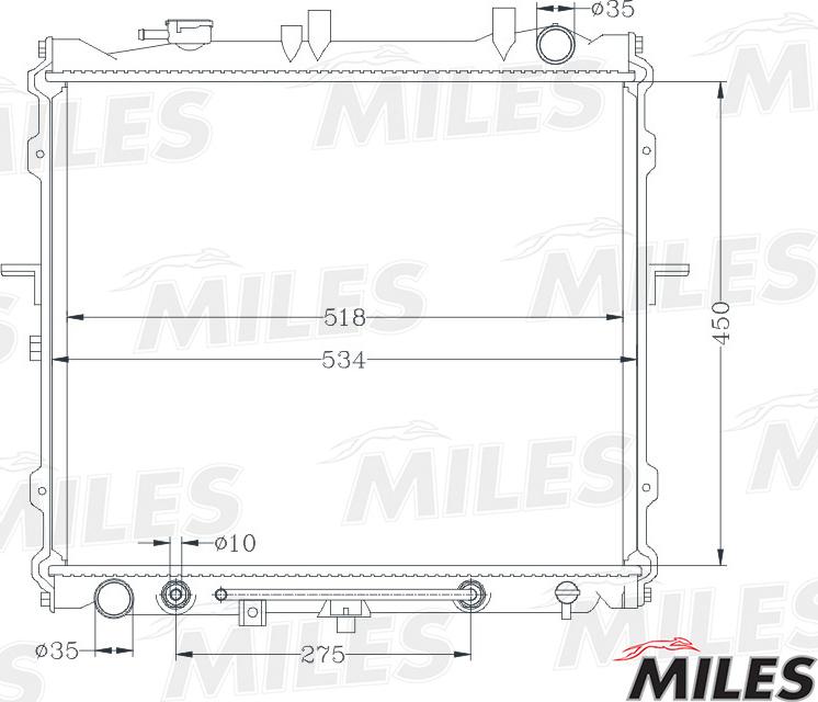 Miles ACRB100 - Радіатор, охолодження двигуна autocars.com.ua