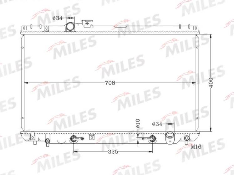 Miles ACRB157 - Радіатор, охолодження двигуна autocars.com.ua