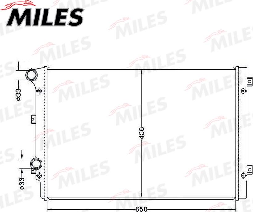 Miles ACRB338 - Радиатор, охлаждение двигателя avtokuzovplus.com.ua