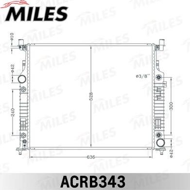 Miles ACRB343 - Радиатор, охлаждение двигателя avtokuzovplus.com.ua