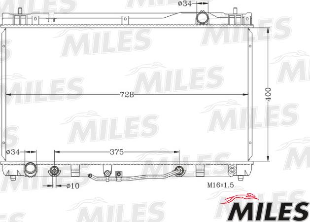 Miles ACRB370 - Радіатор, охолодження двигуна autocars.com.ua