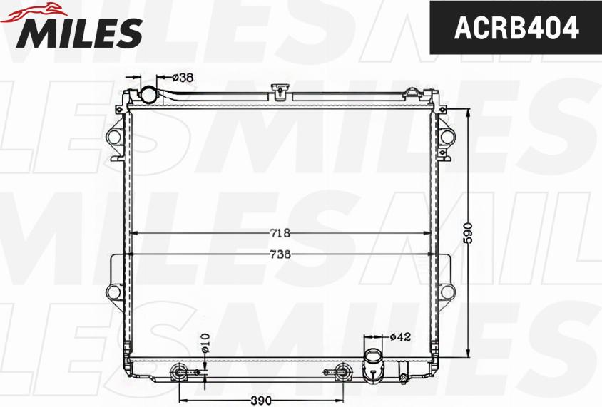 Miles ACRB404 - Радіатор, охолодження двигуна autocars.com.ua