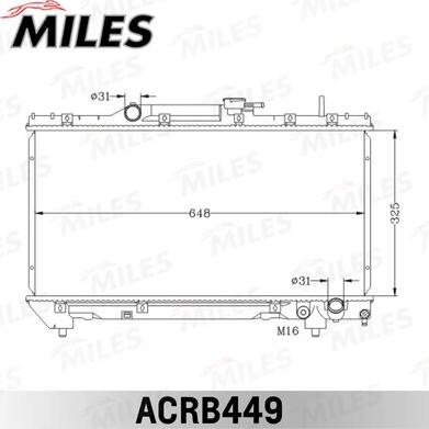 Miles ACRB449 - Радіатор, охолодження двигуна autocars.com.ua