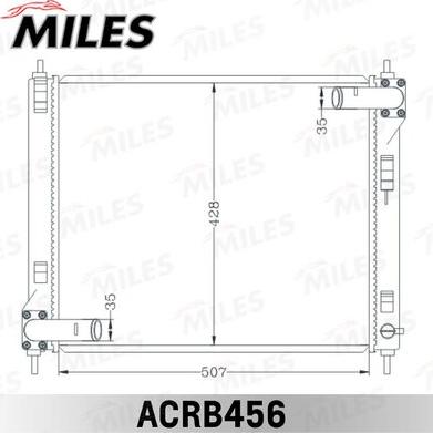 Miles ACRB456 - Радиатор, охлаждение двигателя avtokuzovplus.com.ua