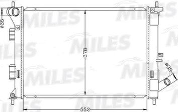 Miles ACRB467 - Радіатор, охолодження двигуна autocars.com.ua