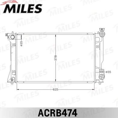 Miles ACRB474 - Радіатор, охолодження двигуна autocars.com.ua