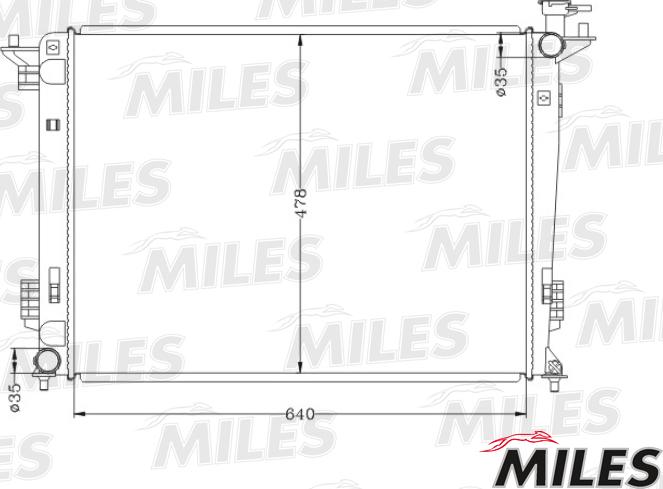 Miles ACRB475 - Радіатор, охолодження двигуна autocars.com.ua