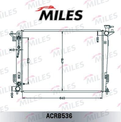 Miles ACRB536 - Радіатор, охолодження двигуна autocars.com.ua