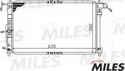 Miles ACRM001 - Радіатор, охолодження двигуна autocars.com.ua
