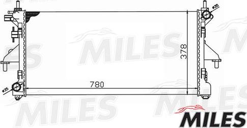 Miles ACRM033 - Радіатор, охолодження двигуна autocars.com.ua