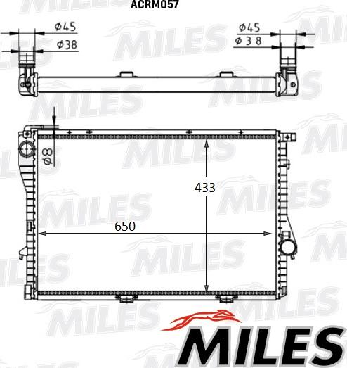 Miles ACRM057 - Радиатор, охлаждение двигателя avtokuzovplus.com.ua