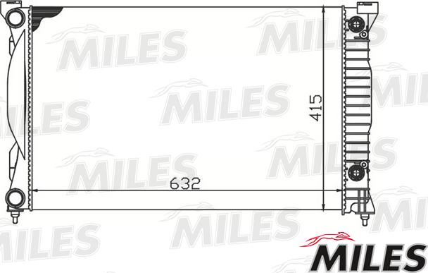 Miles ACRM115 - Радіатор, охолодження двигуна autocars.com.ua