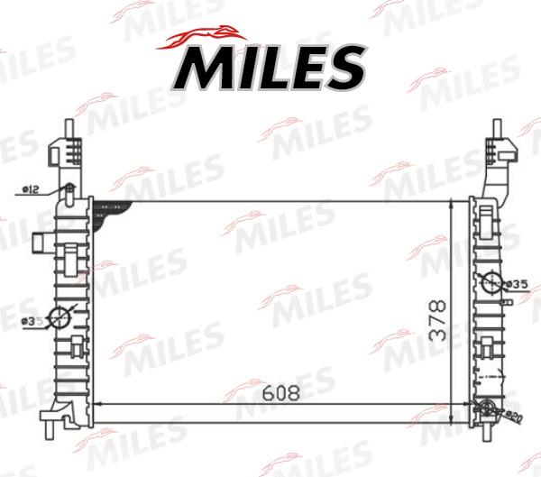 Miles ACRM123 - Радіатор, охолодження двигуна autocars.com.ua