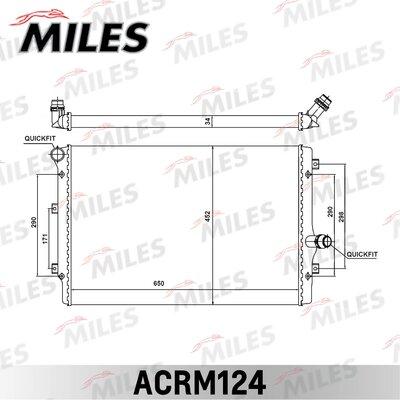 Miles ACRM124 - Радіатор, охолодження двигуна autocars.com.ua