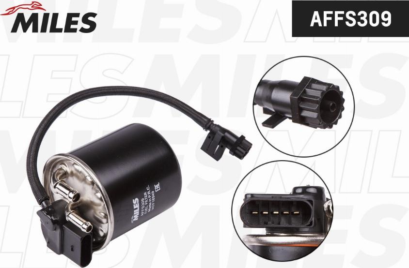 Miles AFFS309 - Фильтр топливный MB W204-212-221-906-639 DIESEL autodnr.net