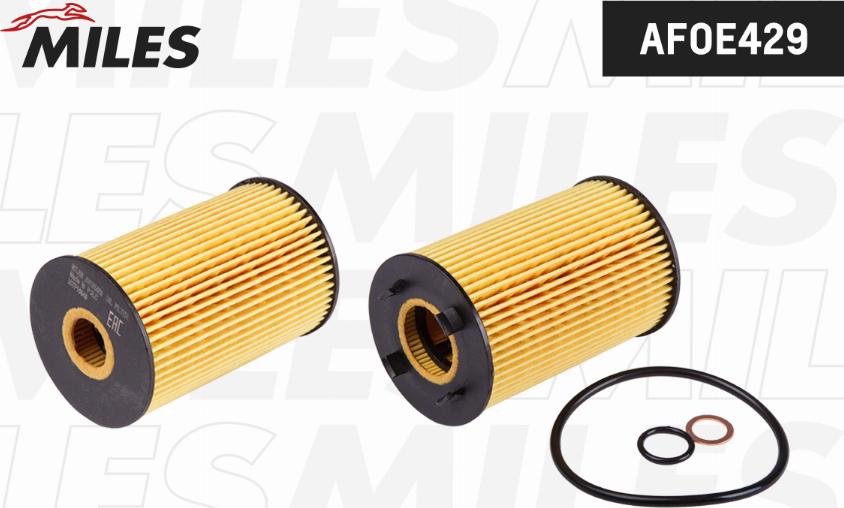 Miles AFOE429 - Масляний фільтр autocars.com.ua