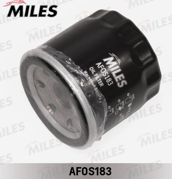 Miles AFOS183 - Фильтр масляный RENAULT TWINGO-CLIO 1.2-NISSAN KUBISTAR 1.2 autodnr.net