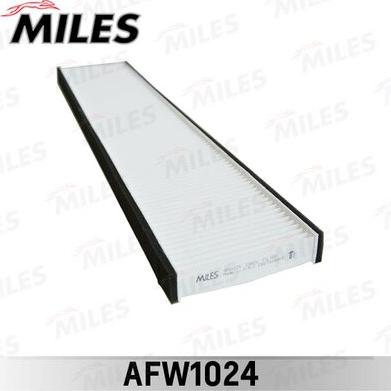 Miles AFW1024 - Фільтр, повітря у внутрішній простір autocars.com.ua