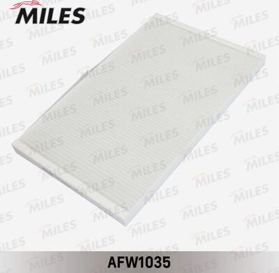 Miles AFW1035 - Фільтр, повітря у внутрішній простір autocars.com.ua