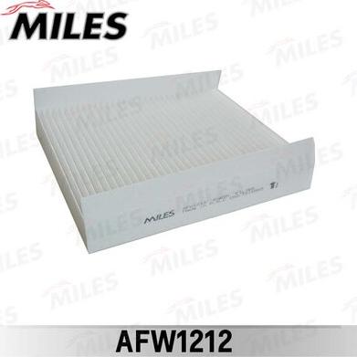 Miles AFW1212 - Фільтр, повітря у внутрішній простір autocars.com.ua